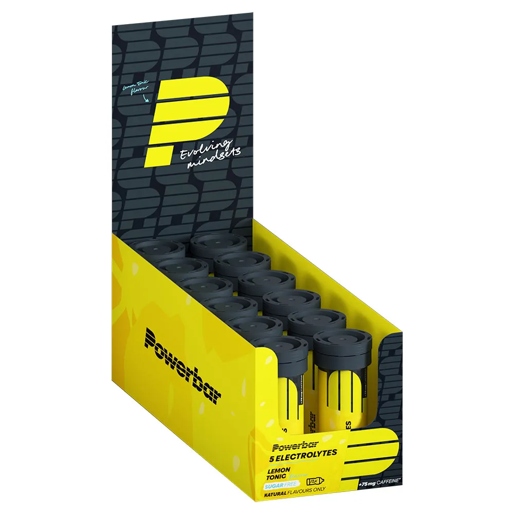 Powerbar 5 Electrolytes Tablets Box lemon 40g 12 units