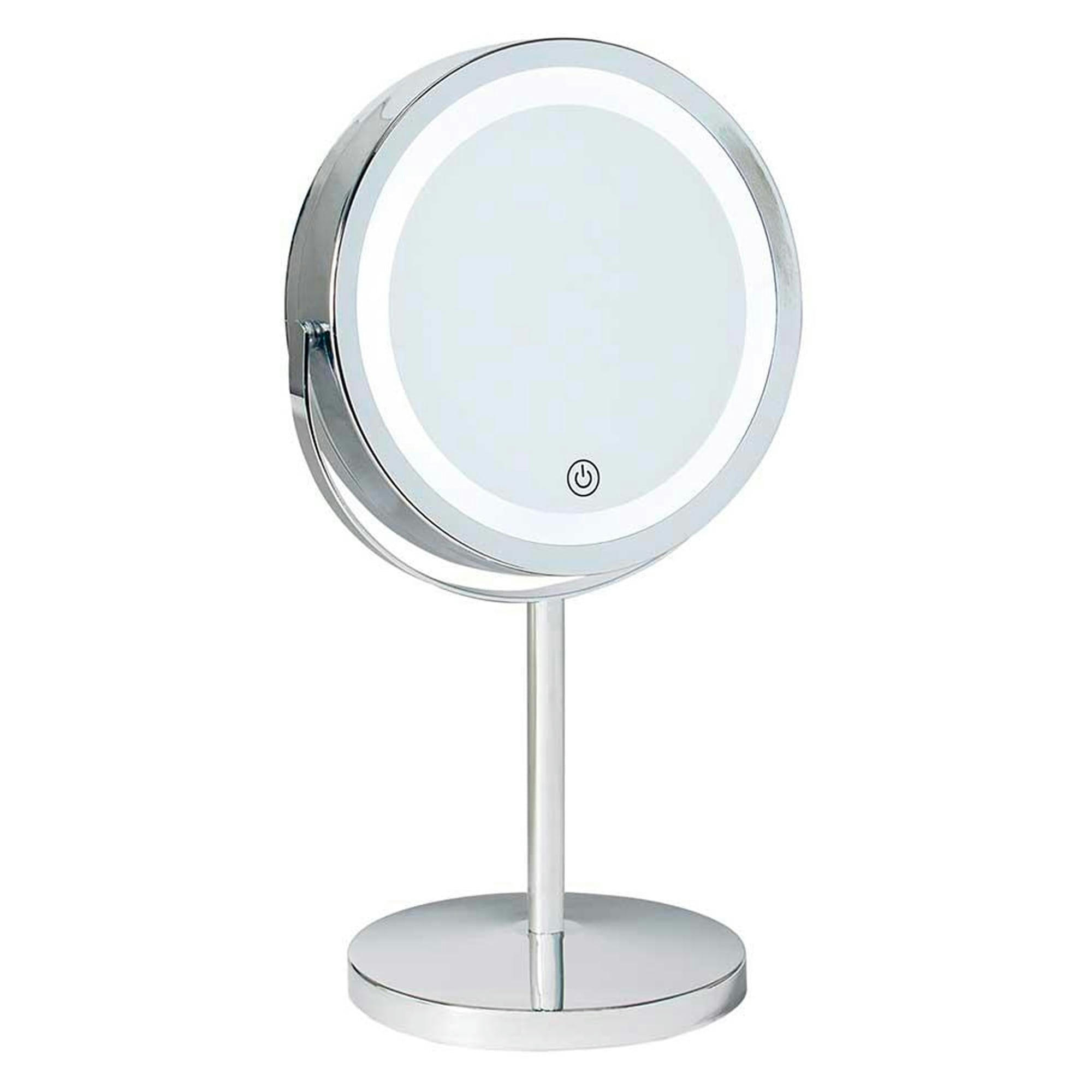 - Miroir grossissant x5 lumineux rond sur pied
