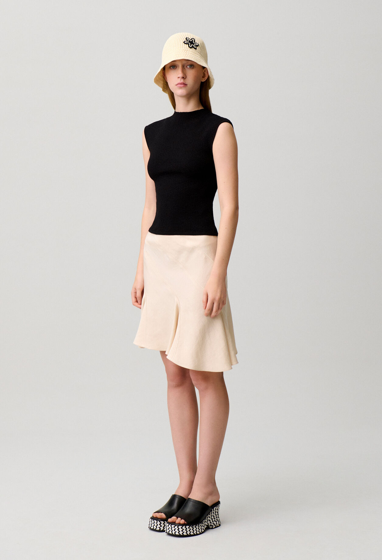 Top maille sans manches