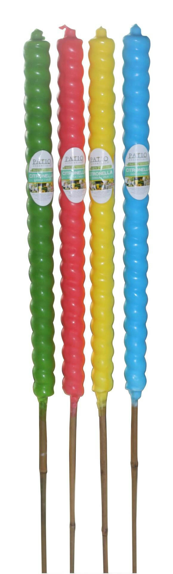 Ambia 46-in Citronella Flare Mosquito/Insect Repellent Candle Torch, Assorted Colours