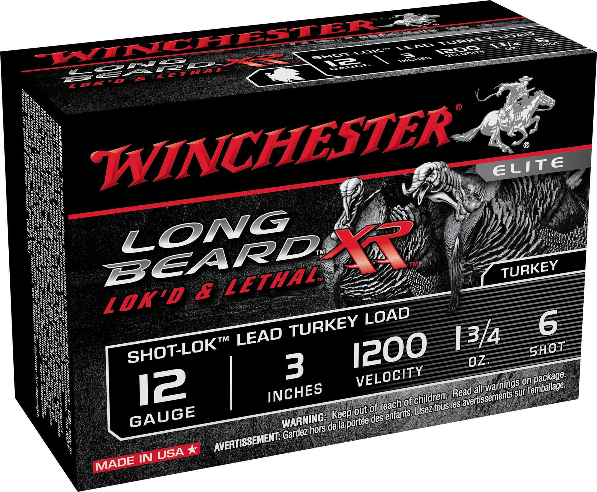 Winchester Long Beard Turkey 12-Gauge 3-in #6 Ammunition, 1-3/4-oz