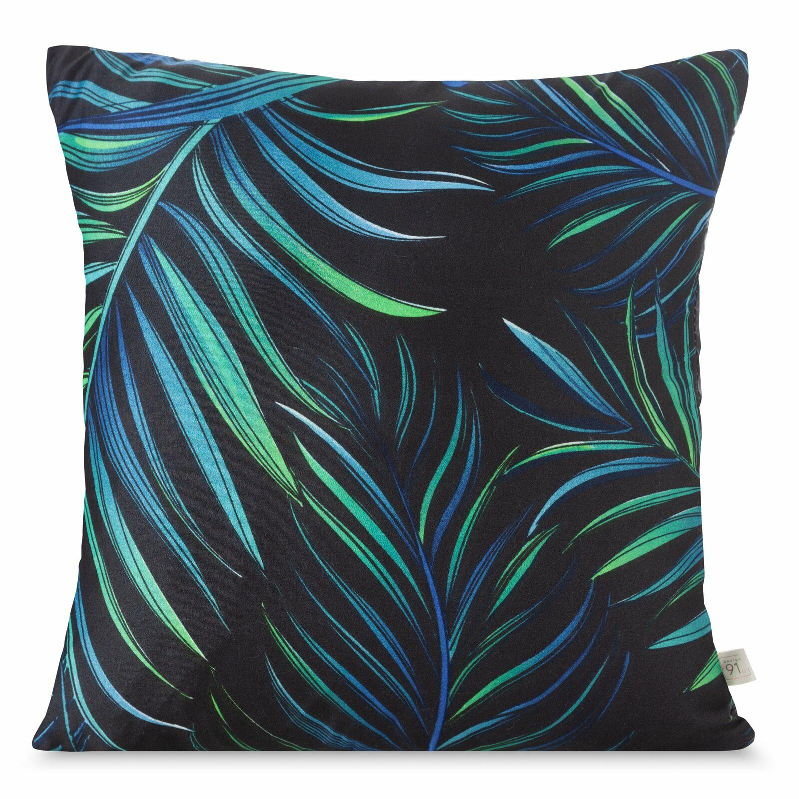 Poszewka na poduszkę PALMS1 40x40 cm czarna palmy