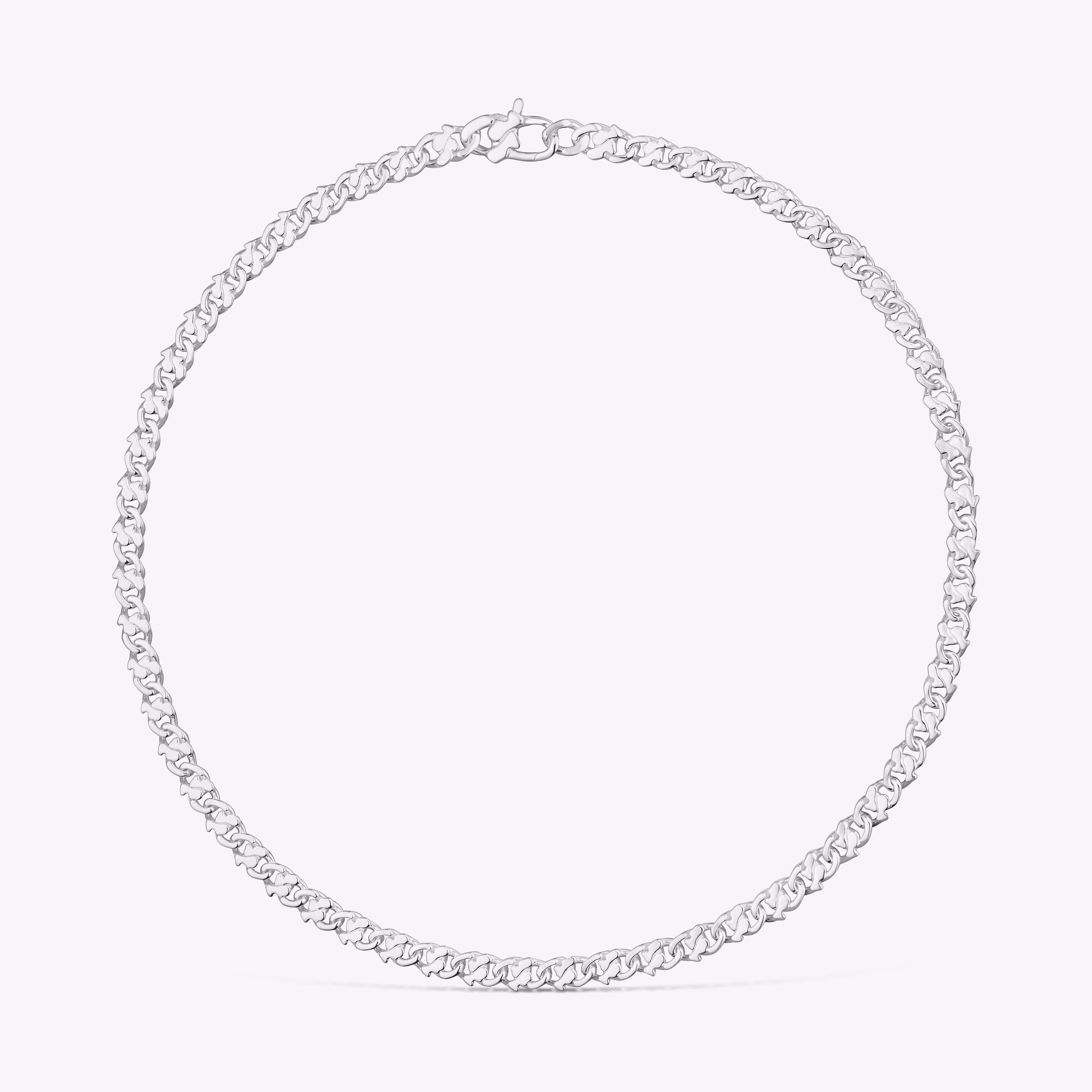 Collar cadena corto de plata 9 mm Bear's Chain