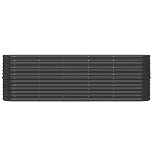 NNEVL Garden Planter Powder-coated Steel 224x40x68 cm Anthracite