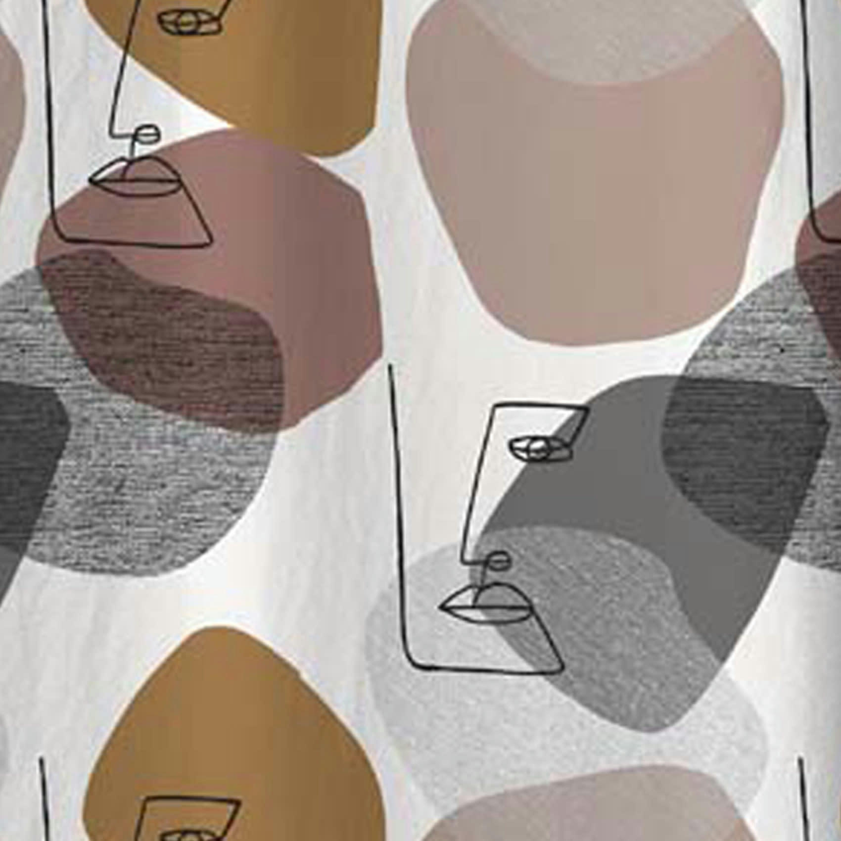 MODERN - Rideau d'ameublement polyester multicolore 250x135cm