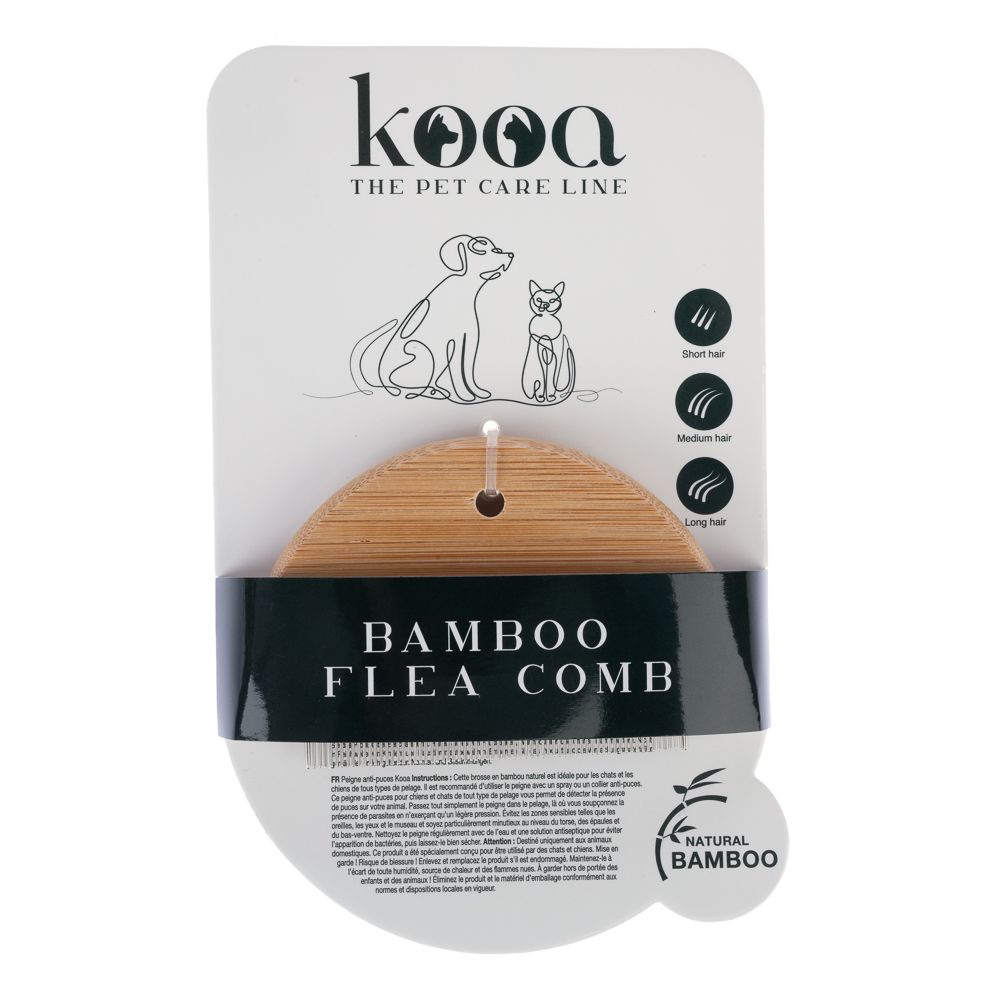kooa Bamboo Flea Comb