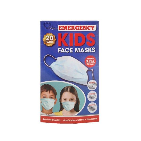 Emergency Kids Face Masks 20 Pk