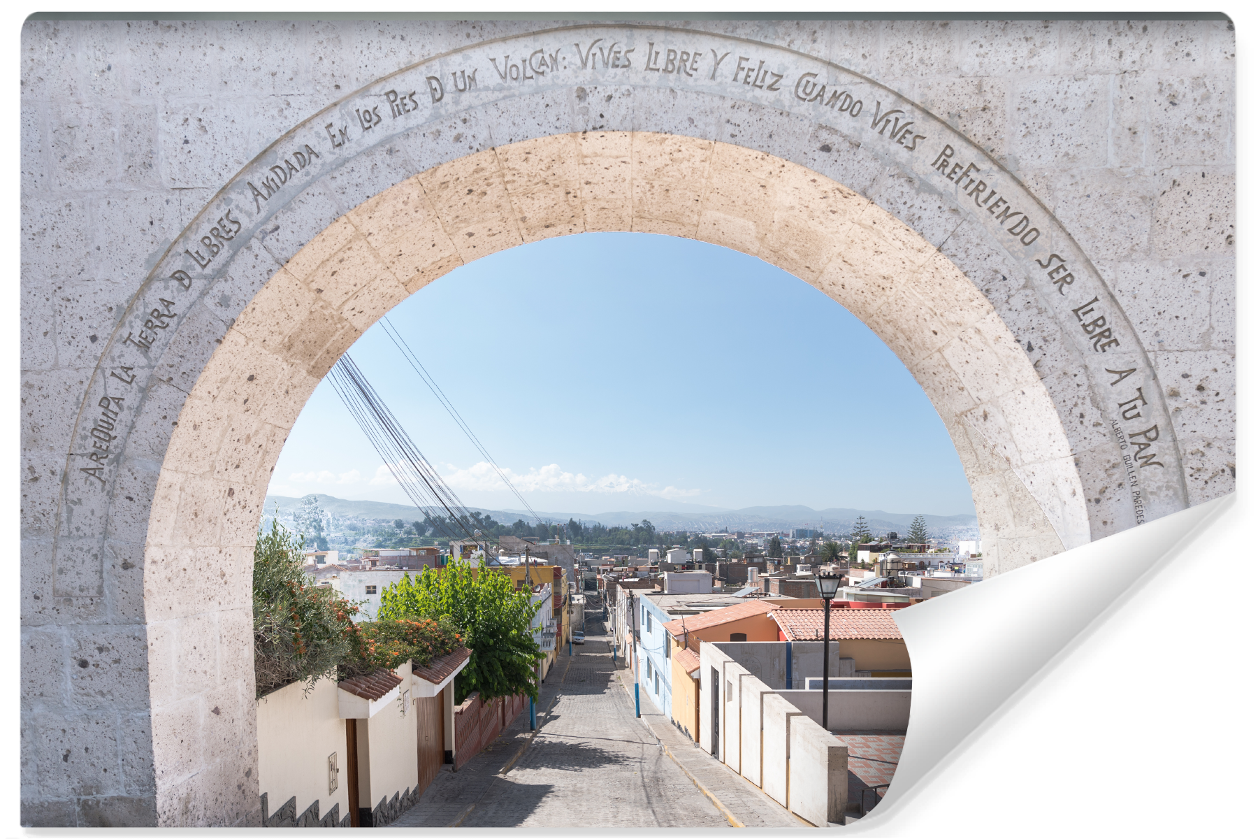 Fototapeta Widok z Kamiennej Bramy Na Miasto 90x60cm