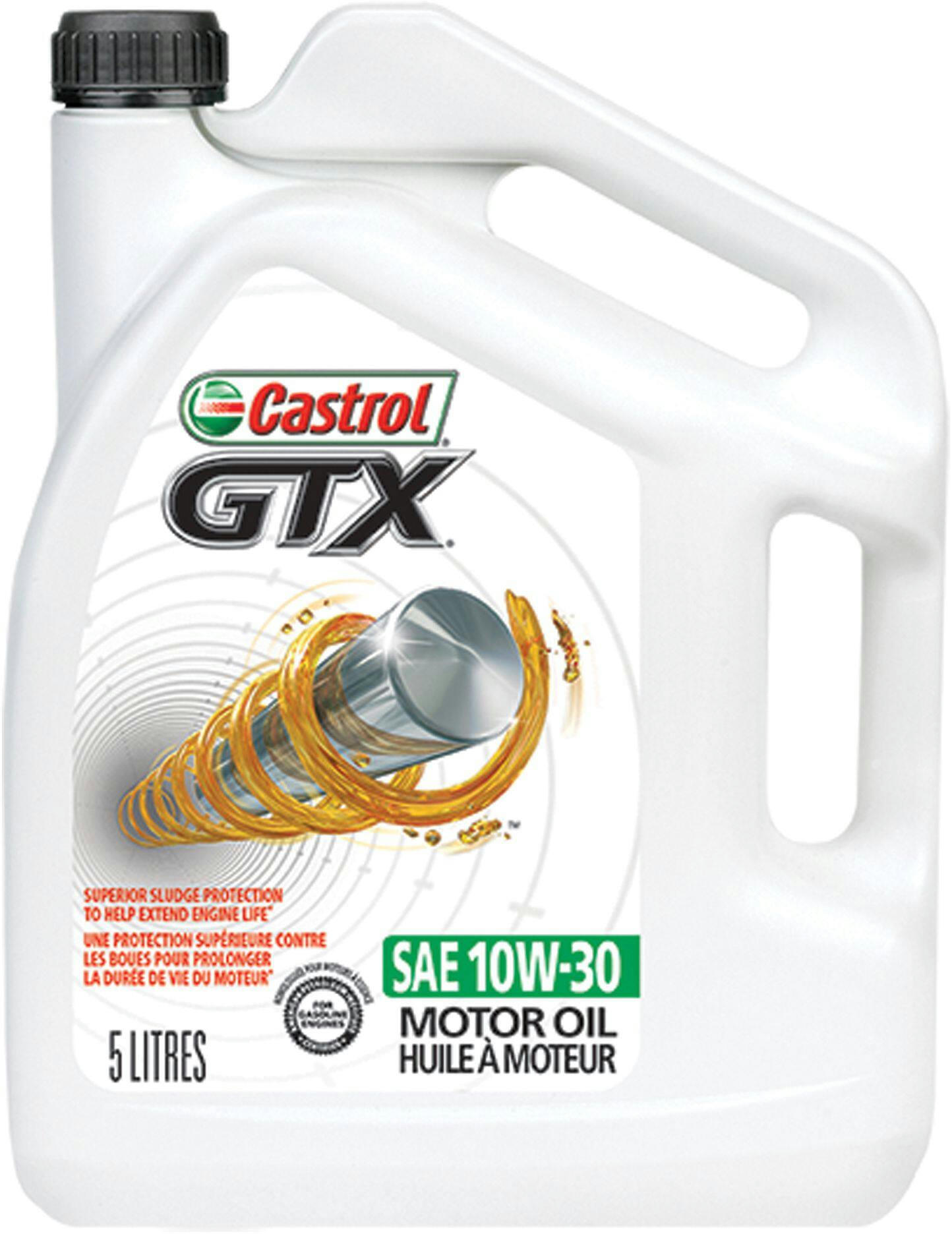 Castrol GTX 10W30 Conventional Engine/Motor Oil, 5-L