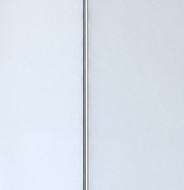 Pack de 2 panneaux muraux de salle de bains, blanc avec profilés chromés, l.120 90 x H.210 x P.0,3 cm, Galedo Alucolors