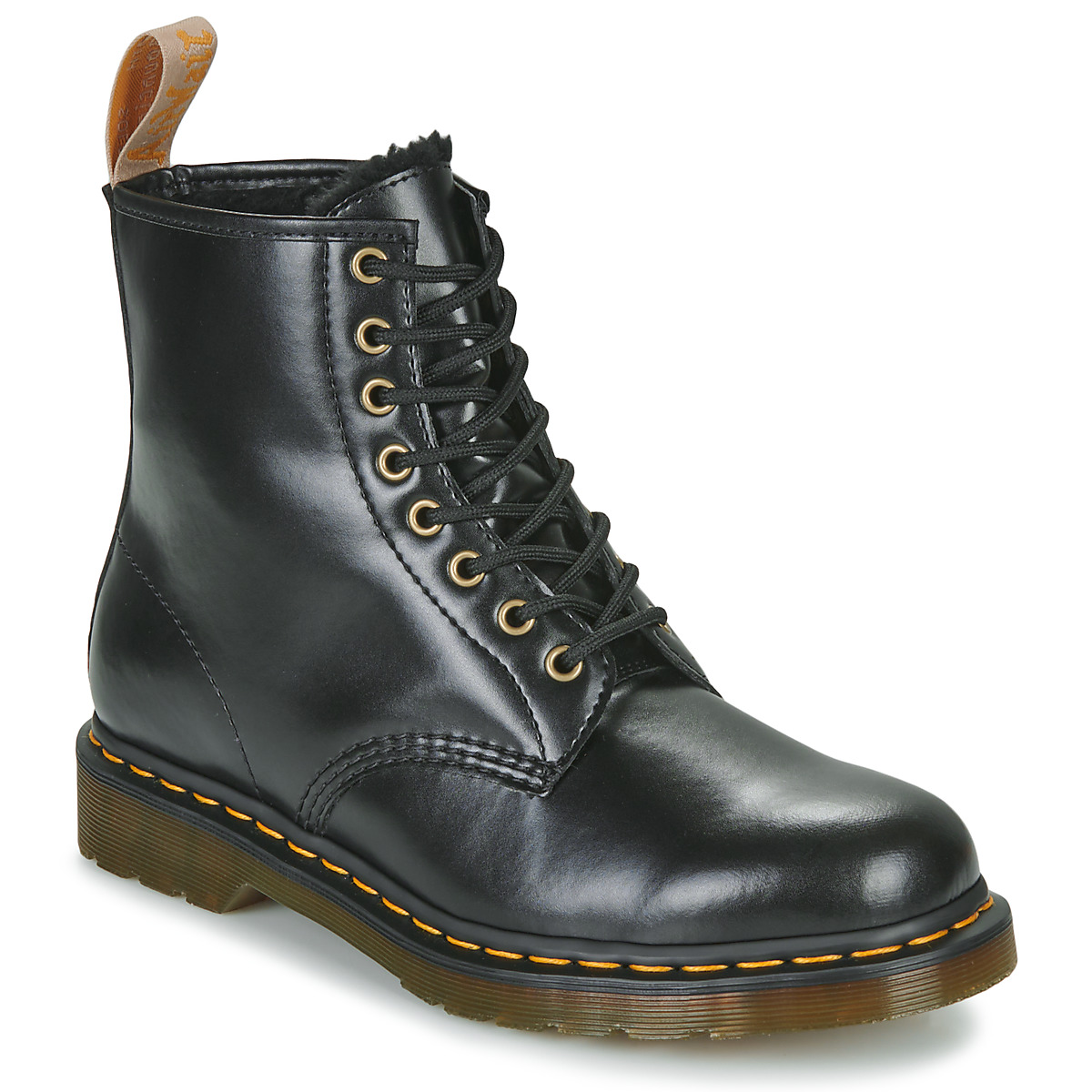 Dr. Martens - VEGAN 1460 BLACK NORFOLK - Black