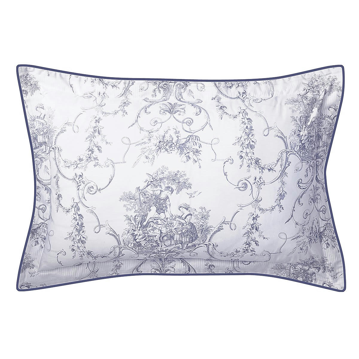 PROMISE - Taie d'oreiller coton biologique bleu foncé 65x65 cm