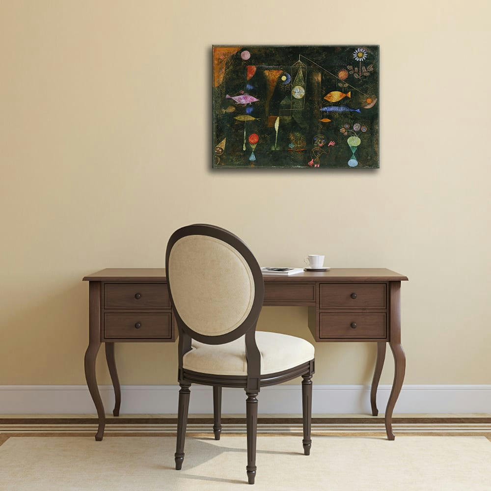 - Tableau magie des poissons Paul Klee 60x80cm