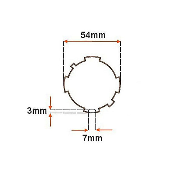 Moteur Volet Filaire AVOSDIM D.45 Court 10Nm   adaptations axe ZF54