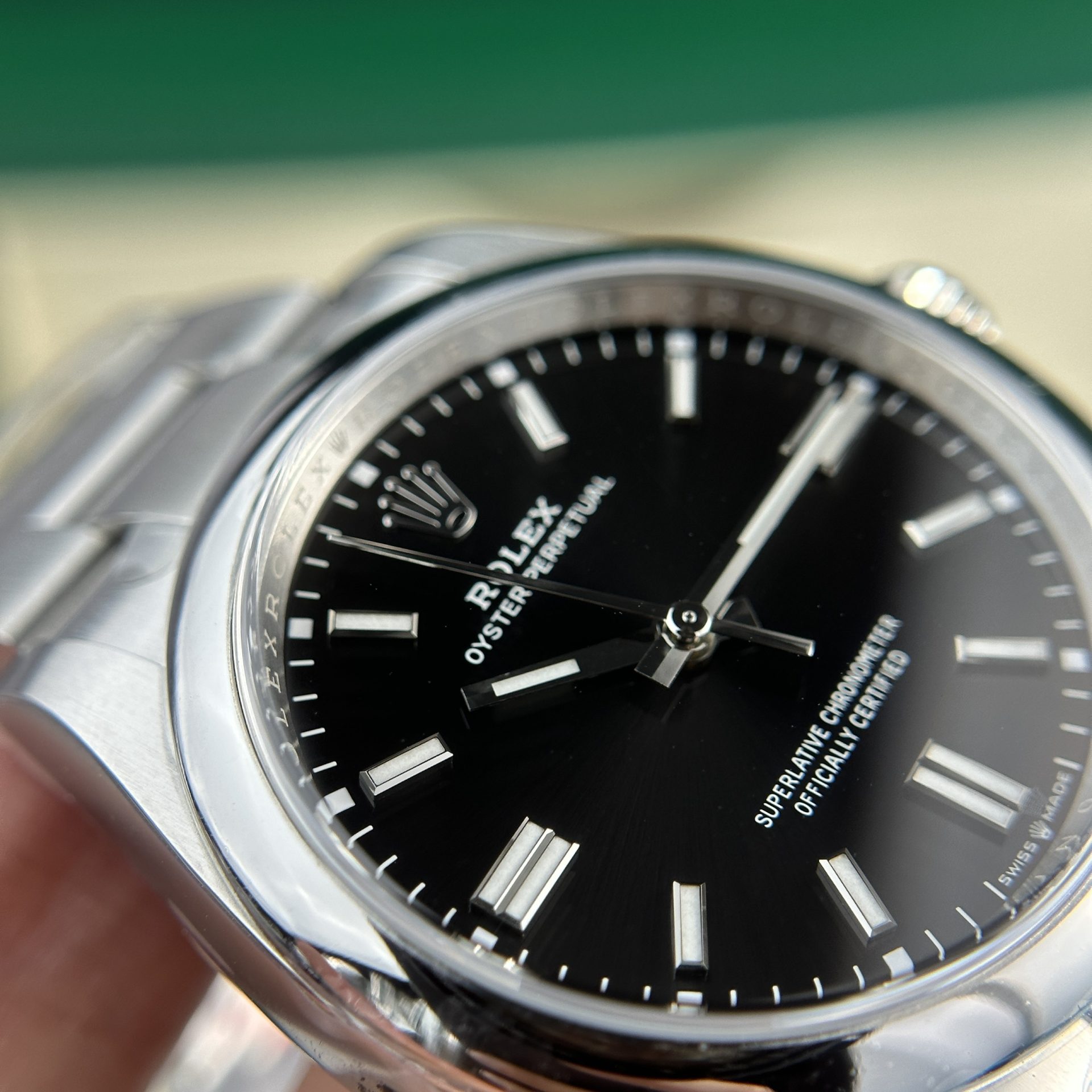Rolex Oyster Perpetual 126000 904L Steel Black Dial 36mm Oyster Super Clone
