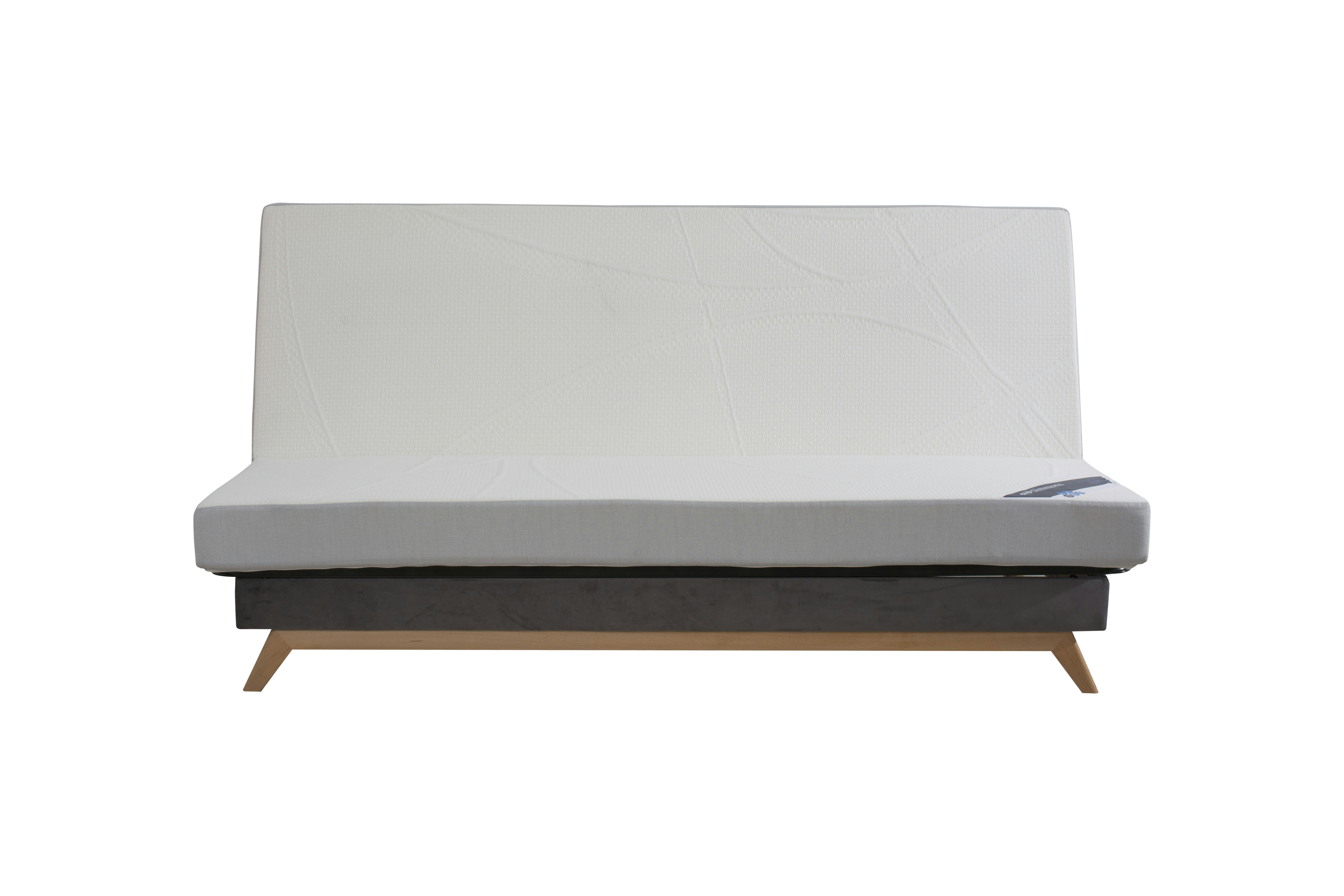 Seattle - Banquette CC SEATTLE 120x190, matelas Dunlopillo, angel bleu