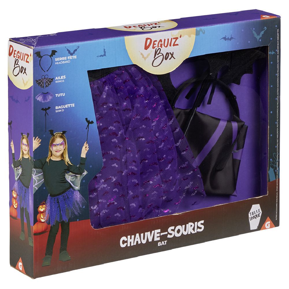 Deguiz'box enfant Halloween chauve-souris Taille unique