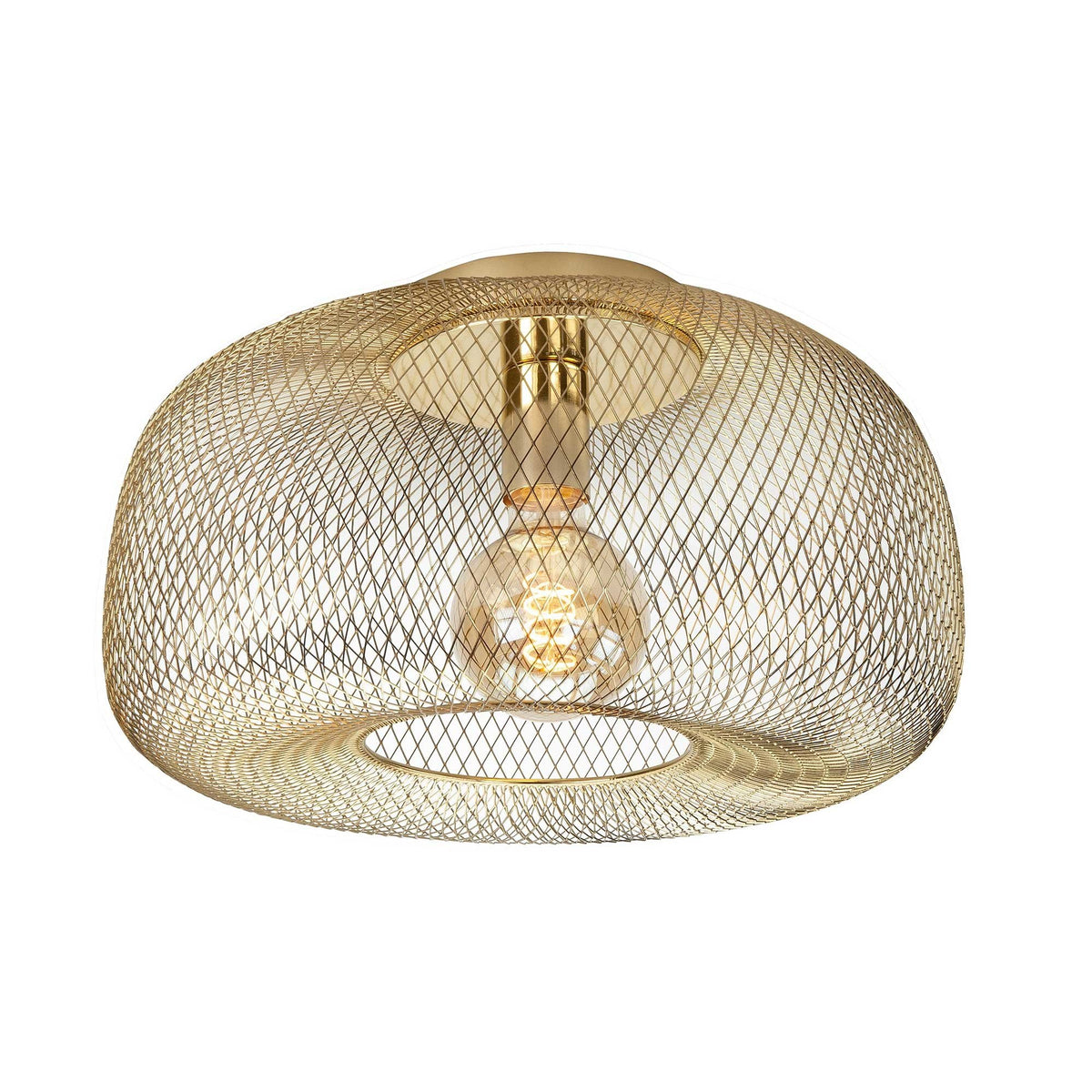 Highlight plafondlamp Honey - 1 lichts - 39 x 22  cm - goud