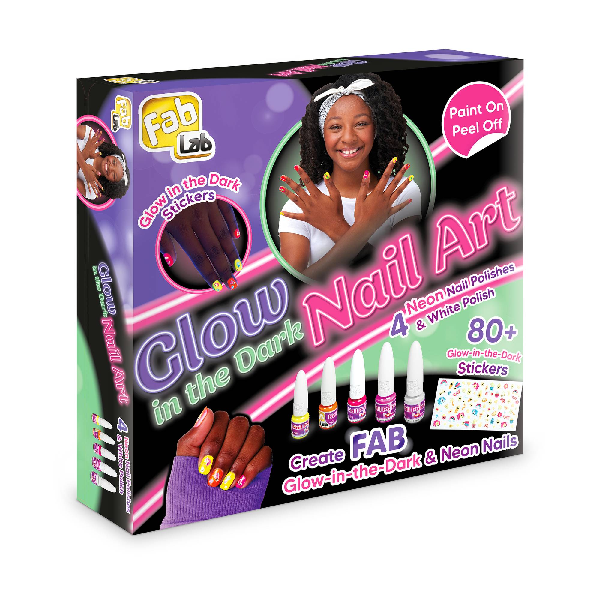 FabLab Glow in the Dark Nail Art