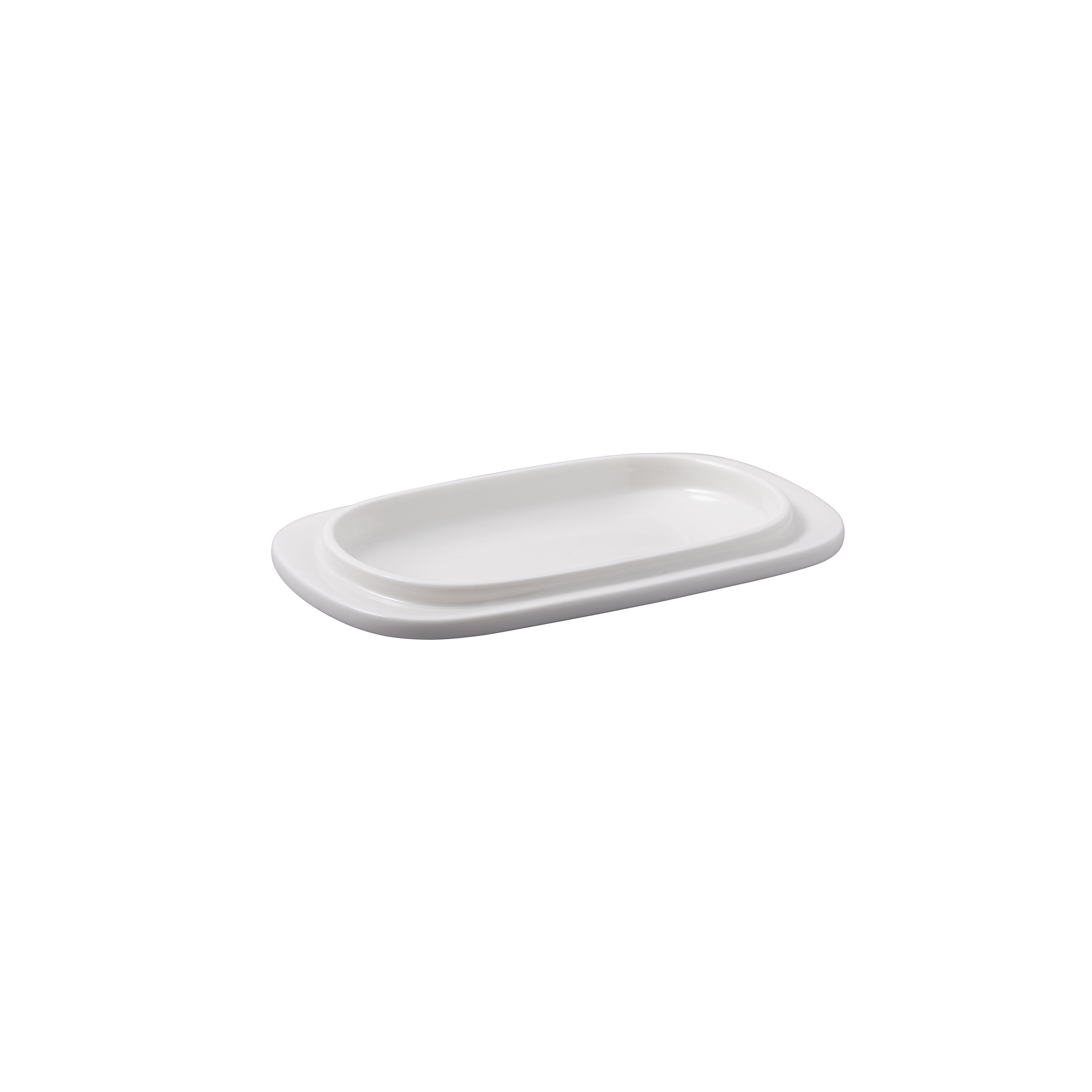 For Me Covered butter dish - White, Premium Porcelain