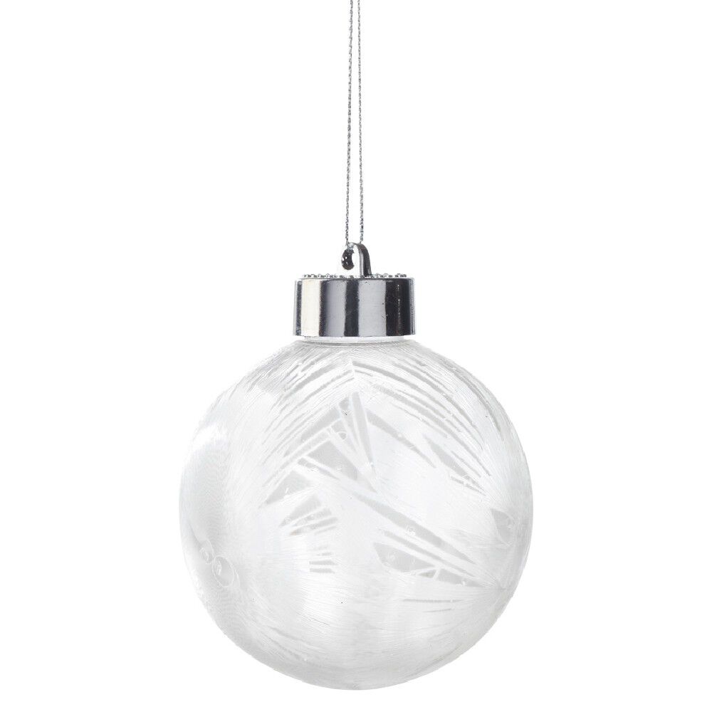 Boule de No&euml;l à effet givré