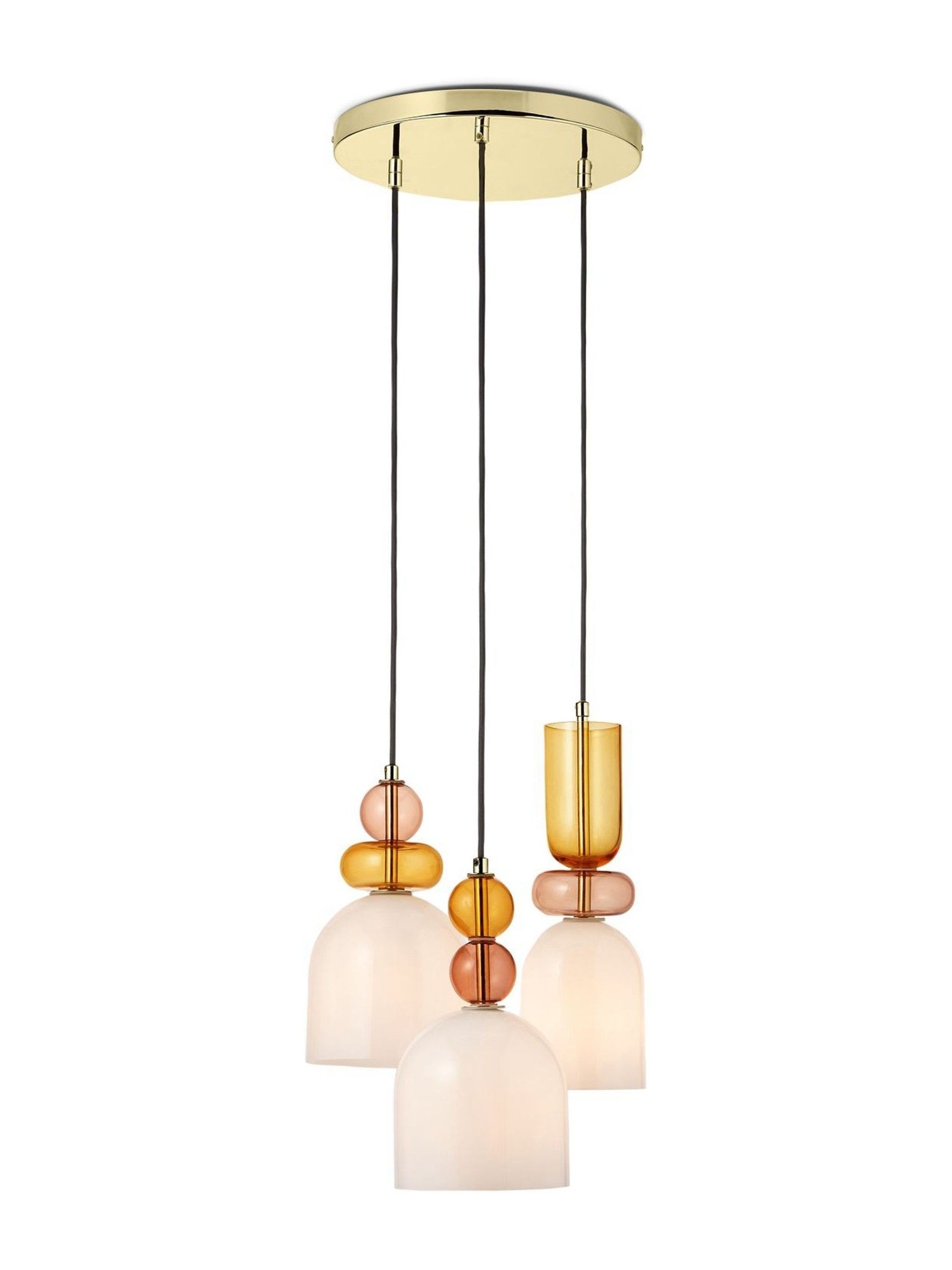 Whitney Cluster Pendant Lamp in Pink Multi