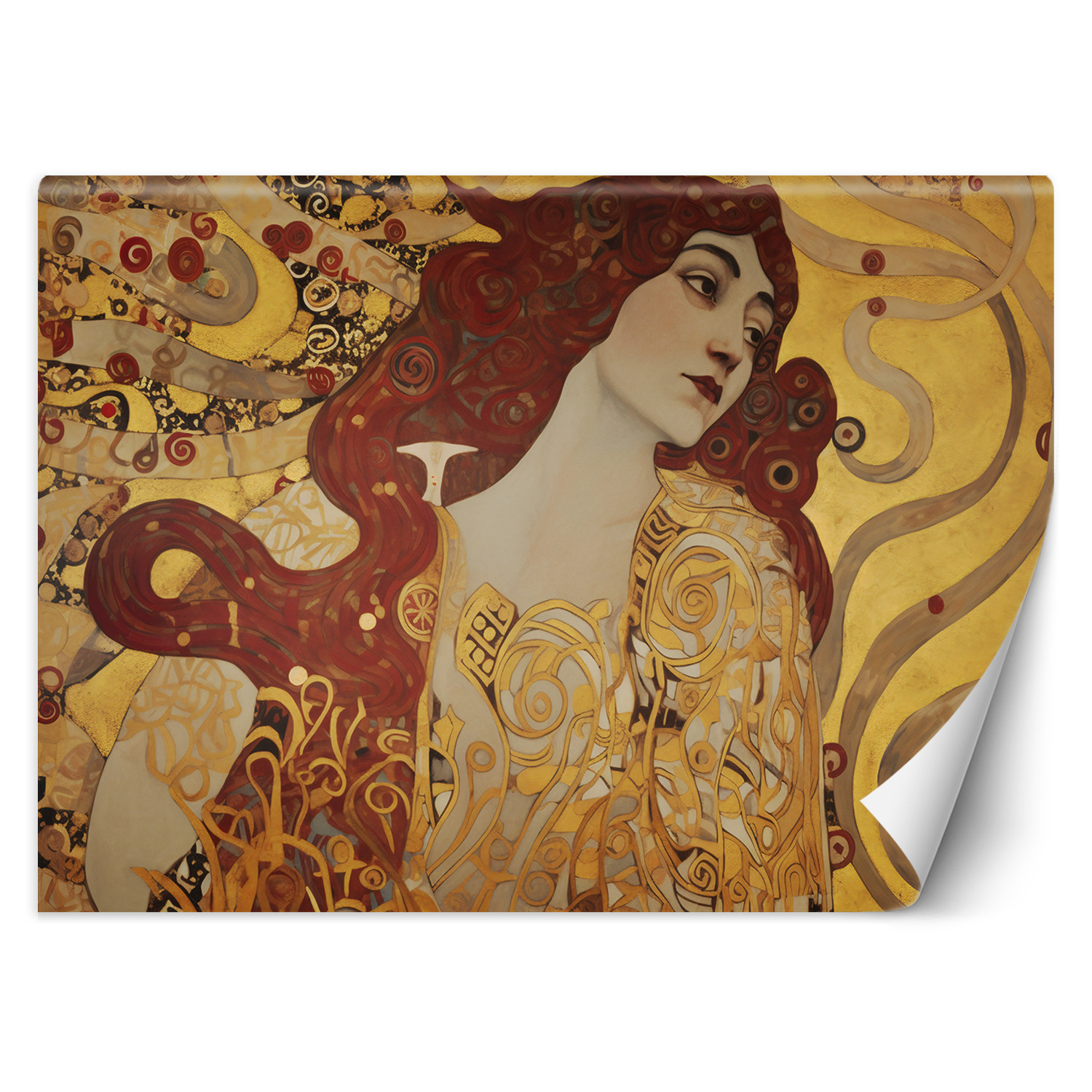 Feeby Fototapeta, Kobieta z długimi włosami - G. Klimt 150x105
