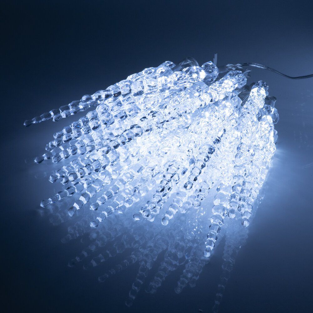 Guirlande lumineuse 40 LED stalactite blanc froid L309cm