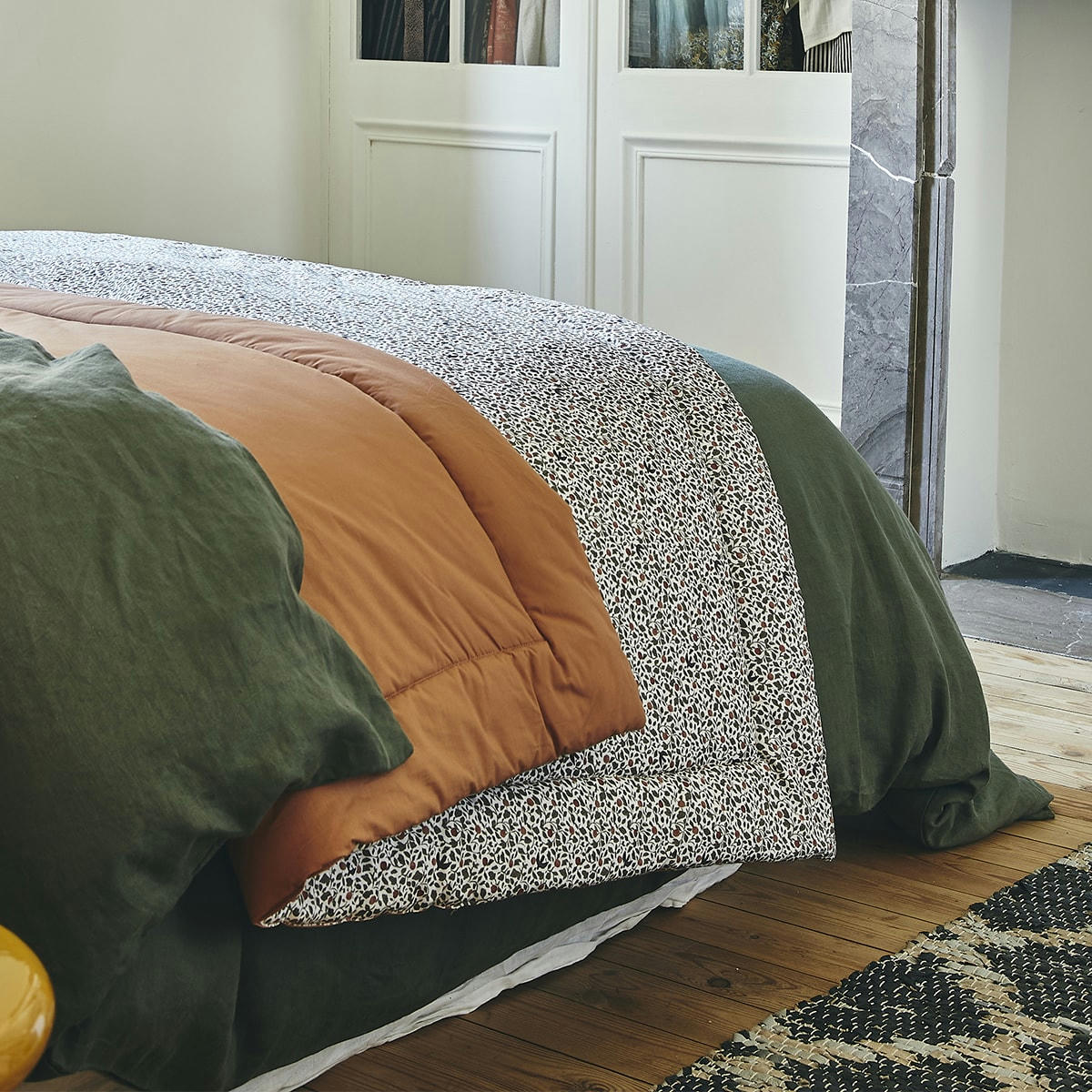 VANOISE - Couvre-lit en coton multicolore 130x200