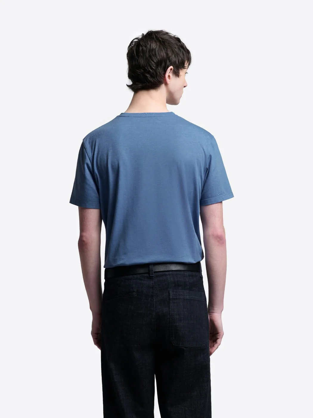 T-shirt col V en coton Supima®