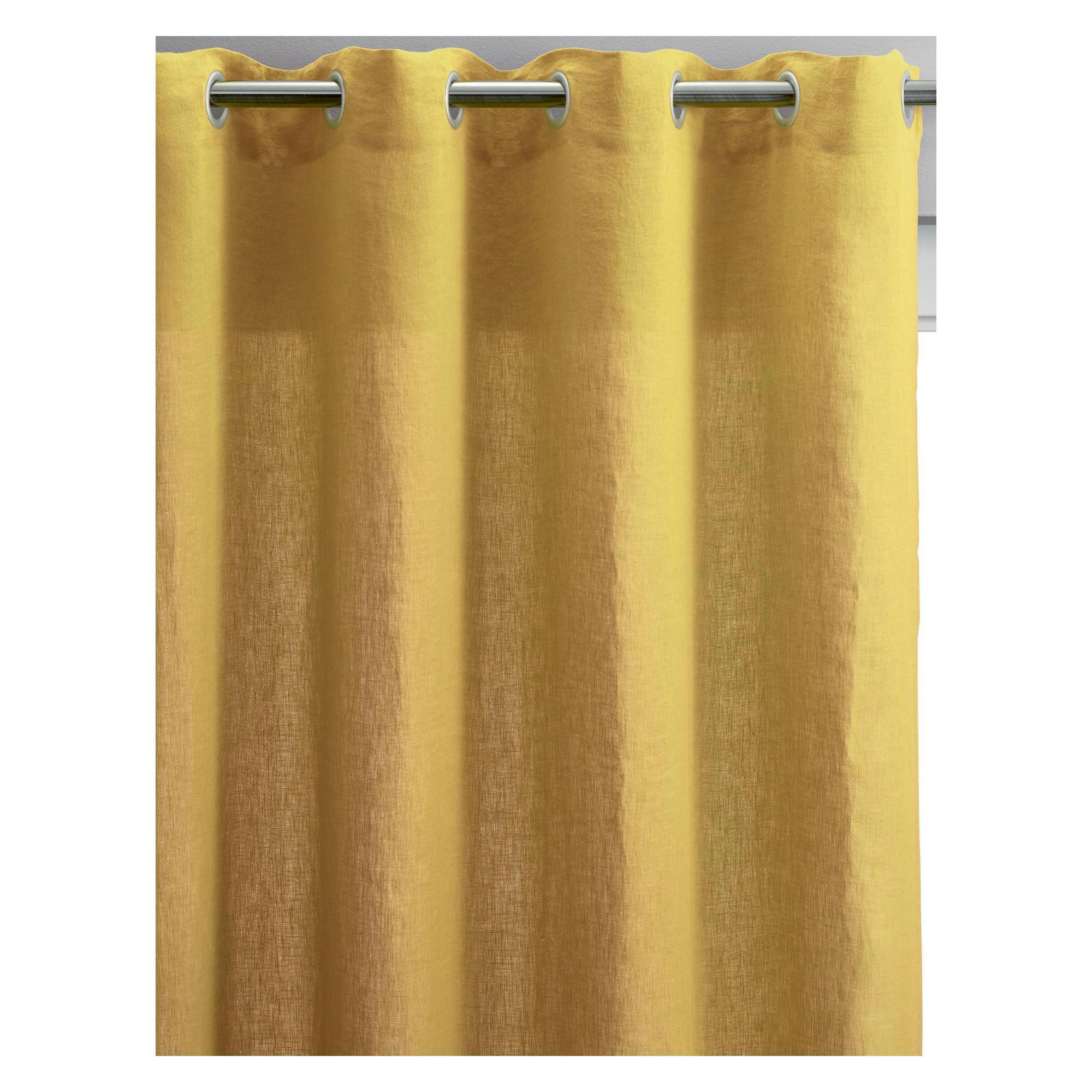 ZEFF - Rideau voile  en lin absynthe 140 x 280