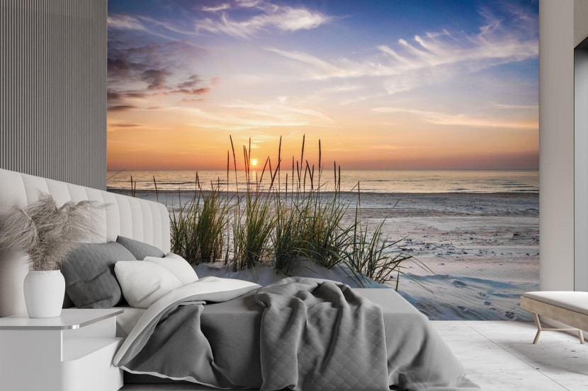 Feeby Fototapeta, Zachód słońca na plaży 150x105