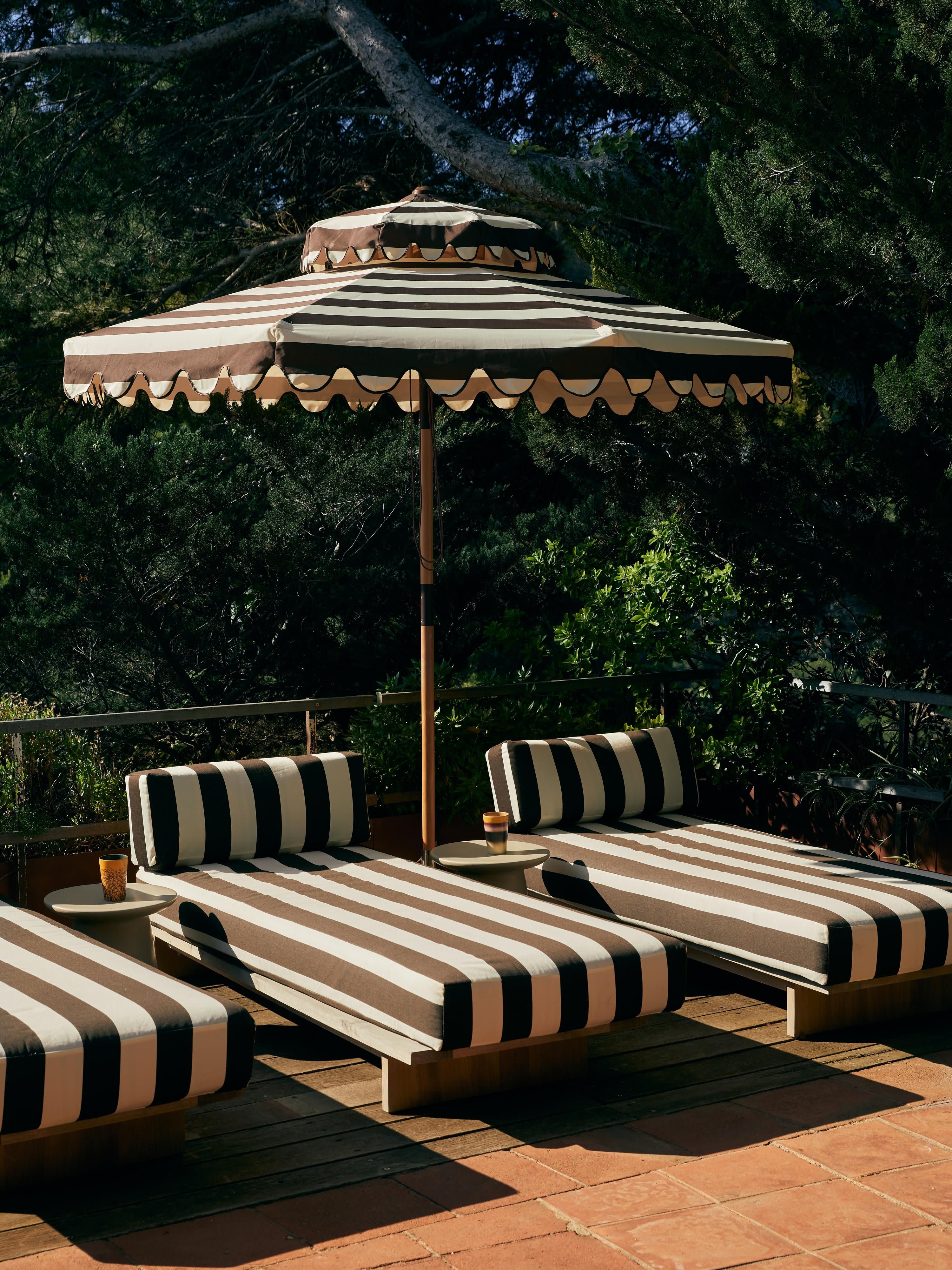 Garten-Daybed Stracciatella aus Teakholz