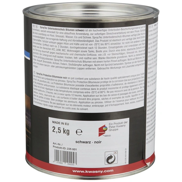 Bitumenstreichlack »SprayTEC Streichbitumen«, schwarz, matt, 2,5 l