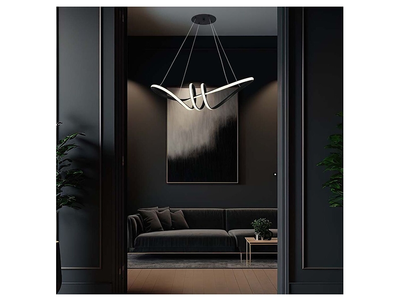 Lampa wiszącaVT-7798 LED metalowa czarna