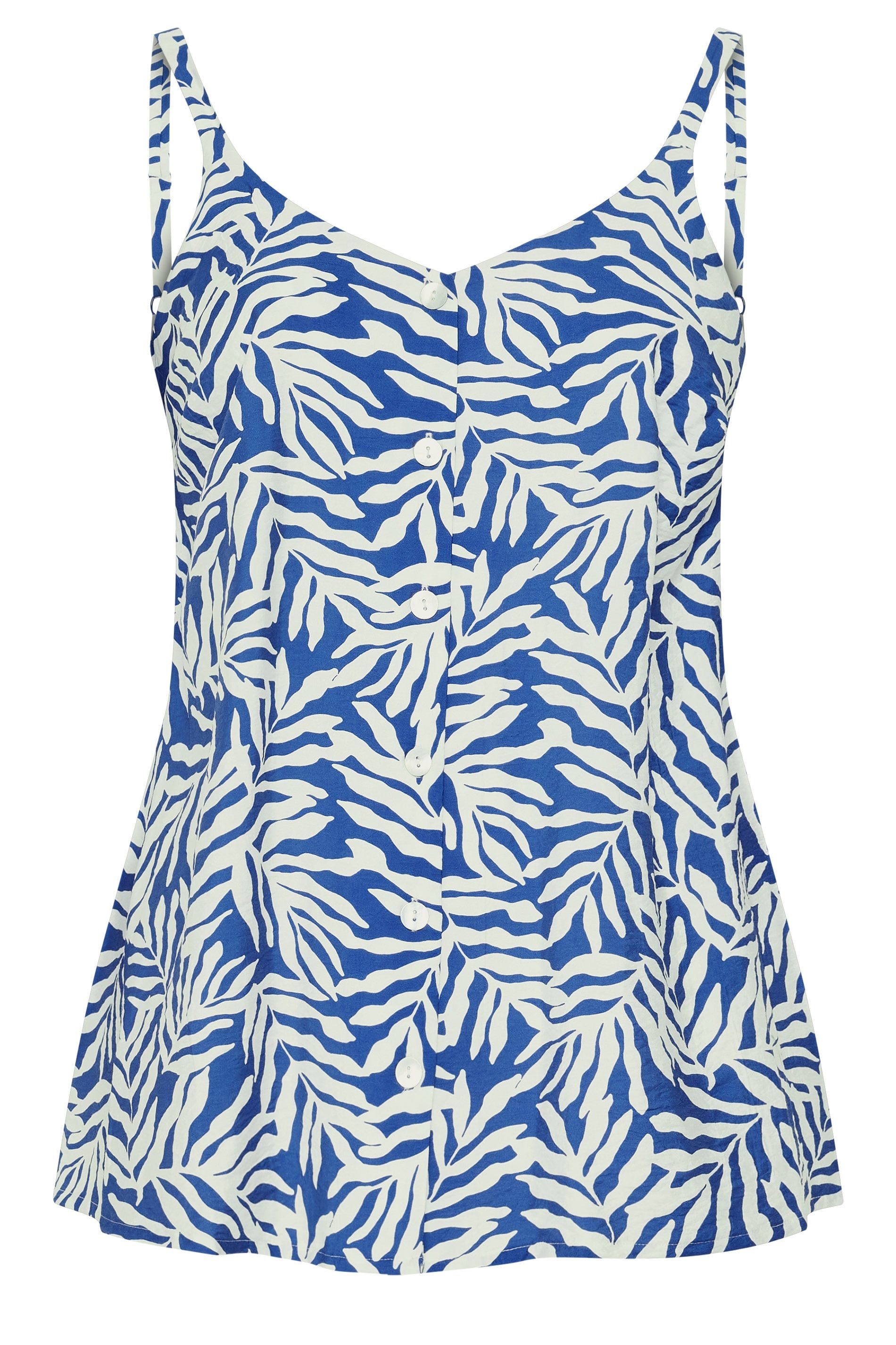 Yours Leaf Print Vest Top