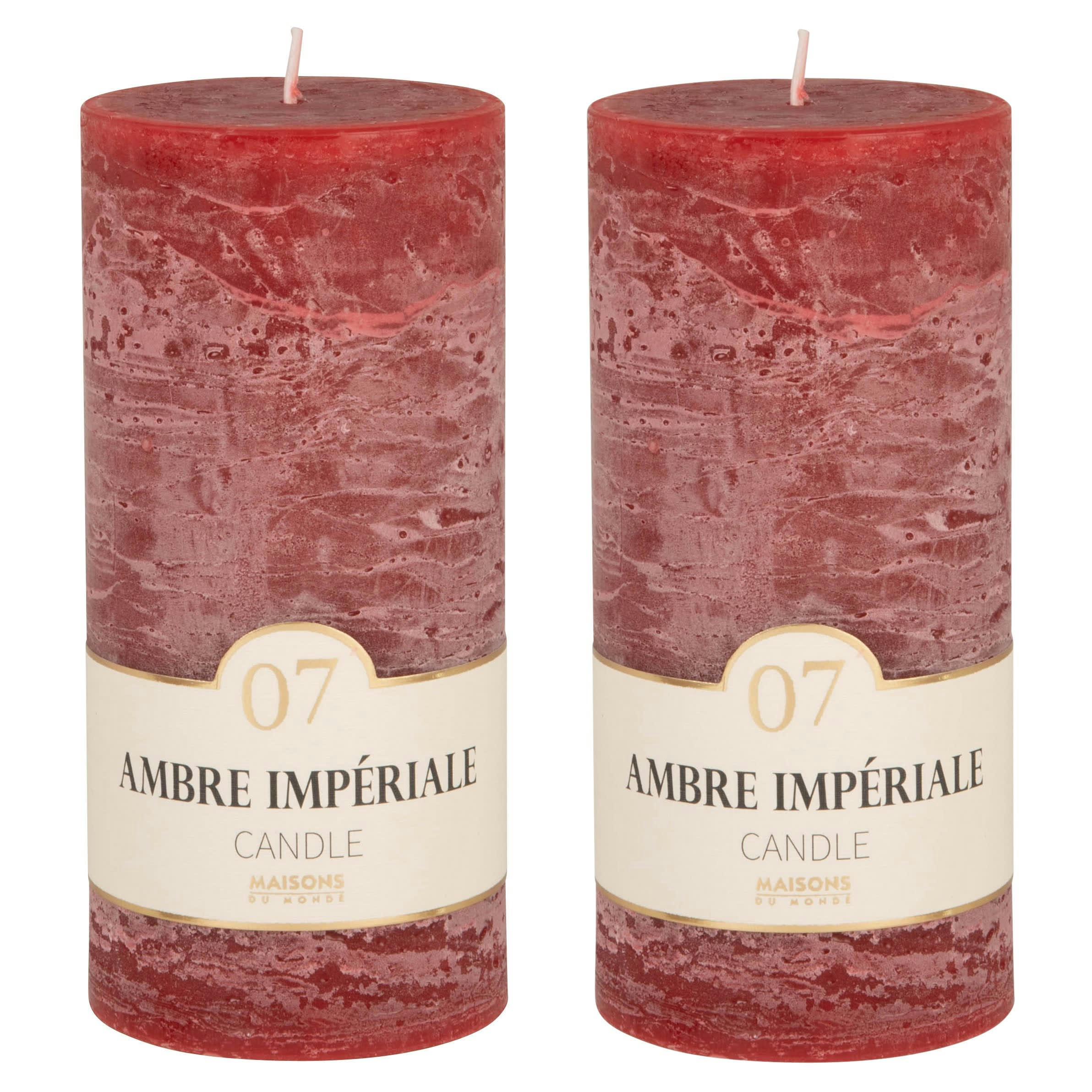 COLORAMA - Bougie parfumée rouge H15 490 g