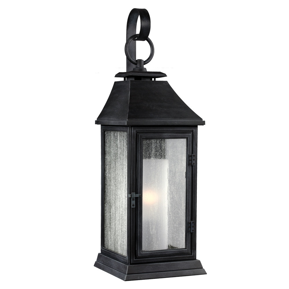 Kinkiet zewnętrznyciemny postarzany cynk Shepherd 1xE27x60W IP44 Feiss