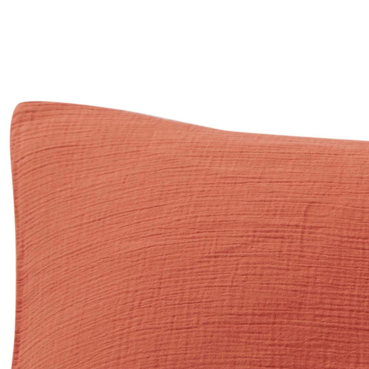 LOFT - Lot de 2 taies en gaze de coton  terracota 65x65 cm