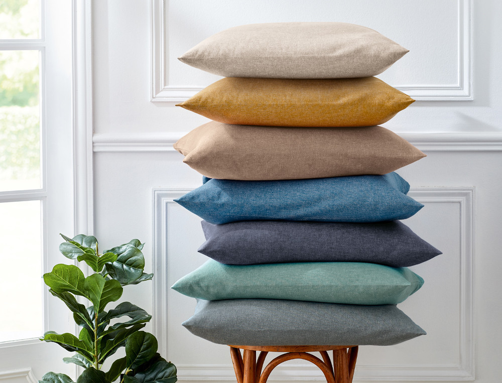 Taie d'oreillerFlanelle tissé-teint