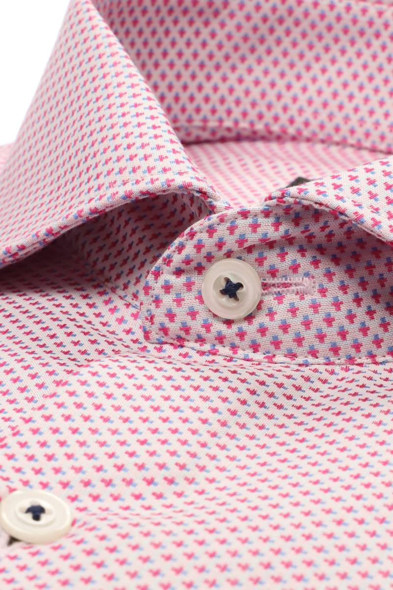 ETERNA Modern Fit Hemd rosa, Strukturiert
