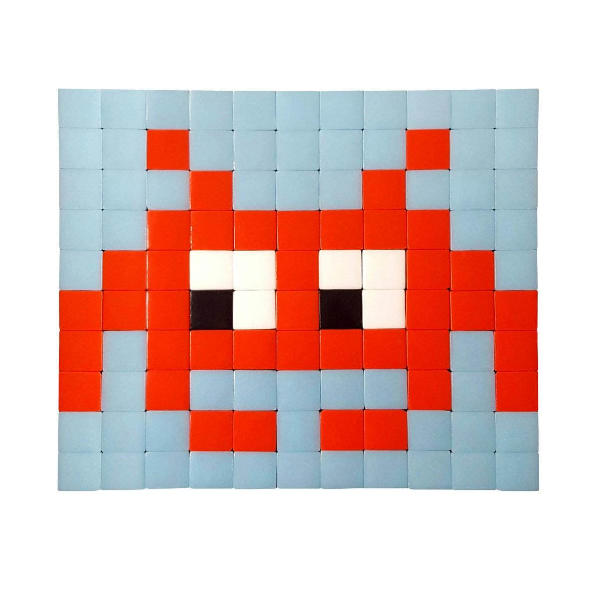 INDOOR INVADERS - Mosaïque invaders en verre rouge