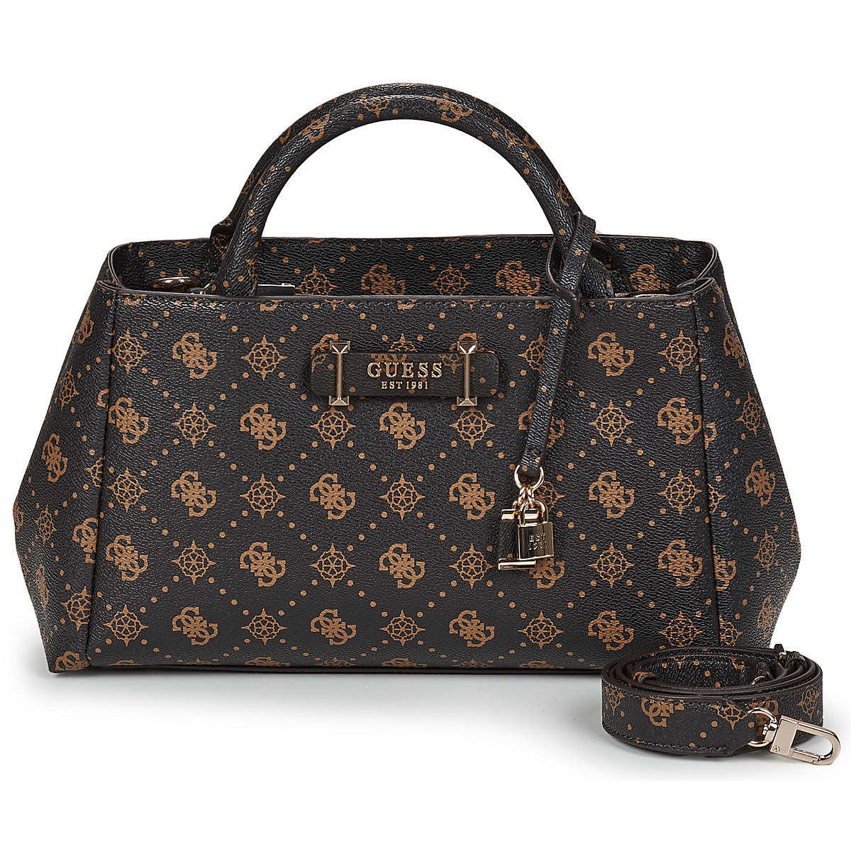 Guess - CARRIE LOGO GRLFRND SATCHEL - Brown
