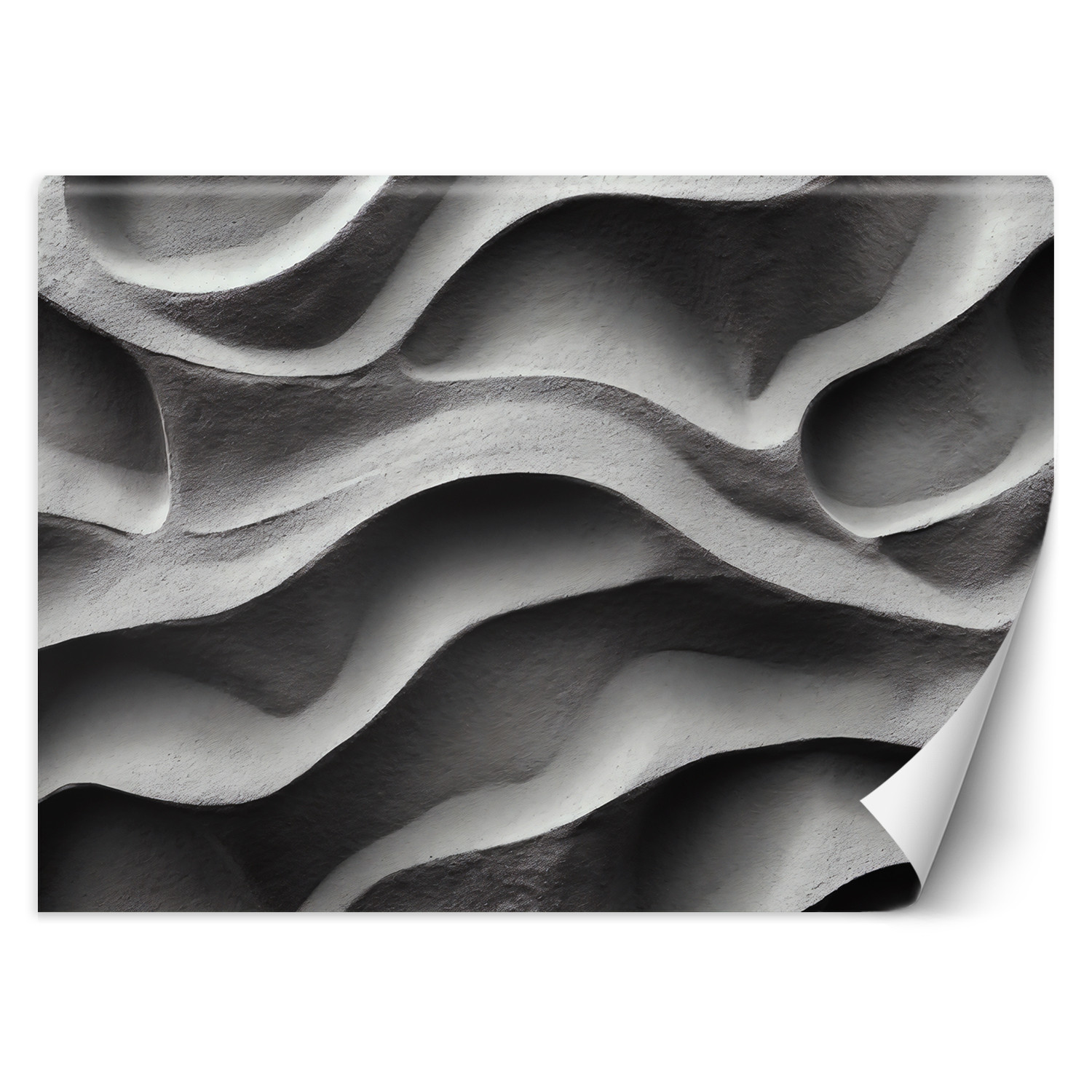 Feeby Fototapeta, Betonowe fale 3D 150x105