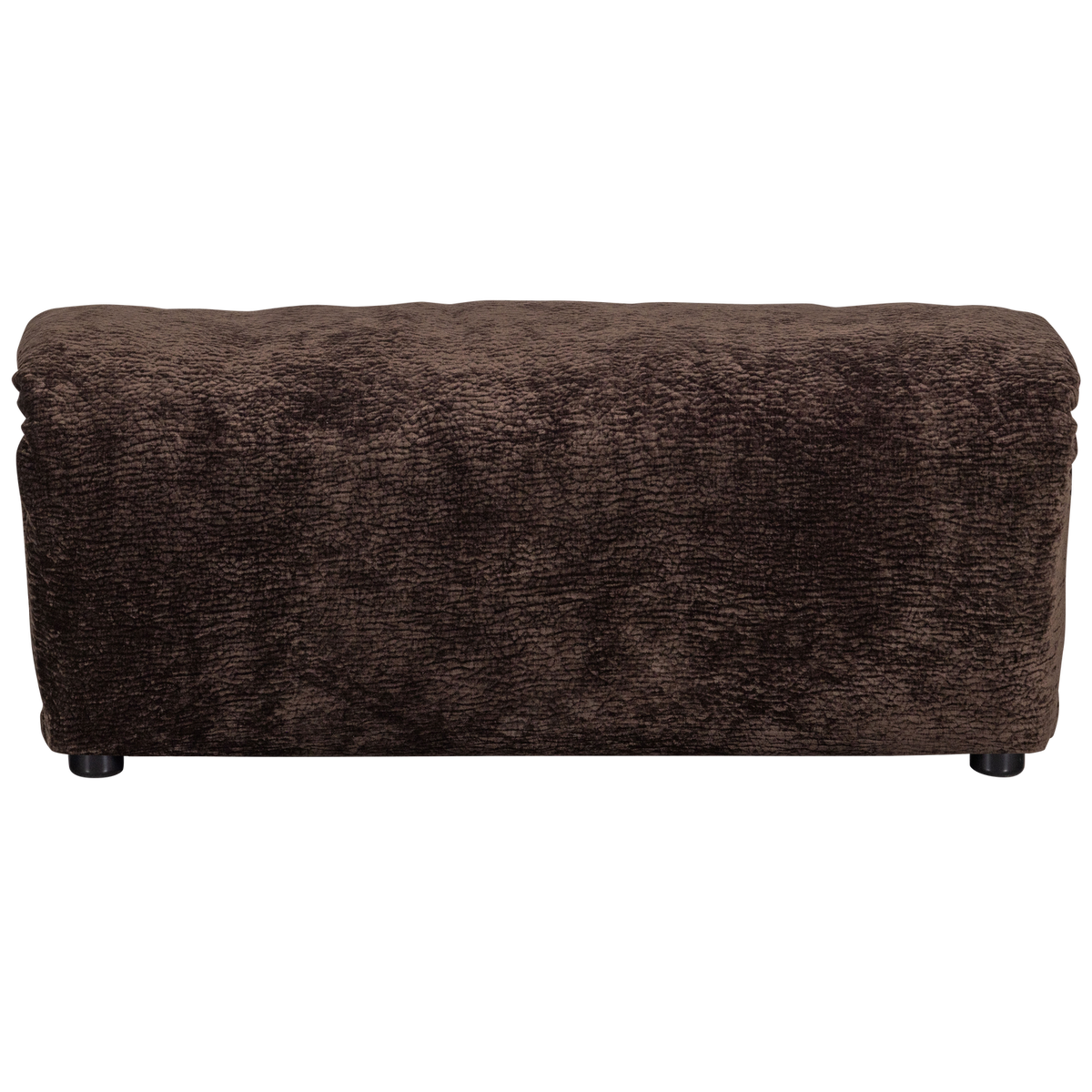 WOOOD hocker Baggy - 3D Chenille - Donkerbruin - 45x91x51