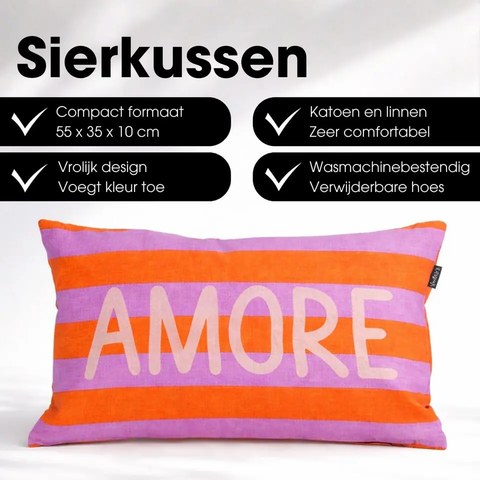 Mica Decorations Amore Sierkussen �?55 x 35 x 10 cm