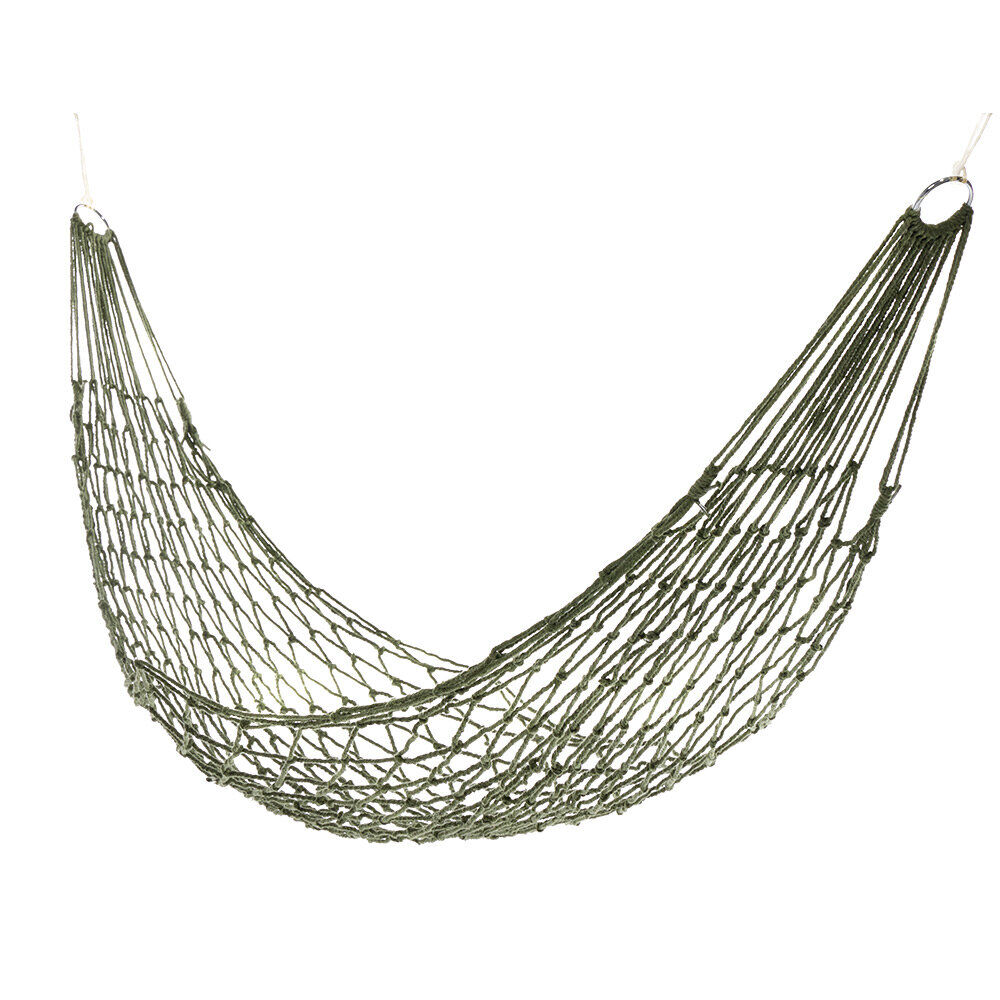 Hamac filet à suspendre Chypre 1 personne polycoton L275xl100cm