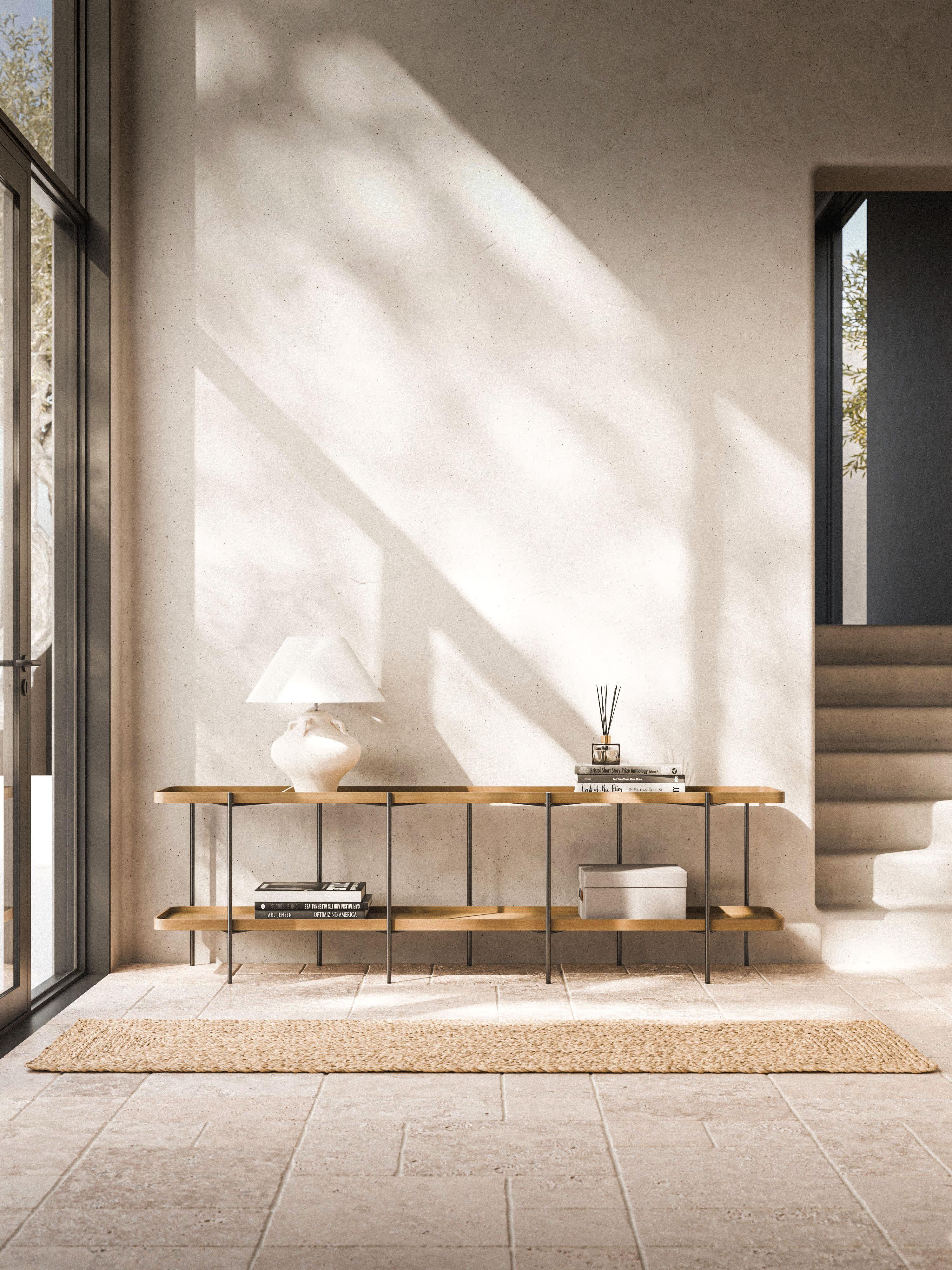Niedriges Holz-Regal Renee