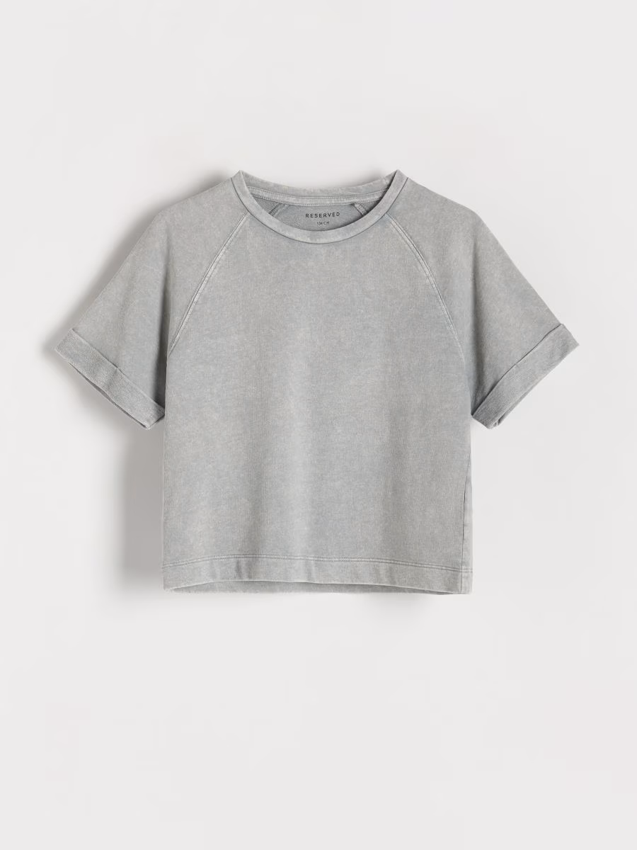 Cotton T-Shirt With Wash Effect