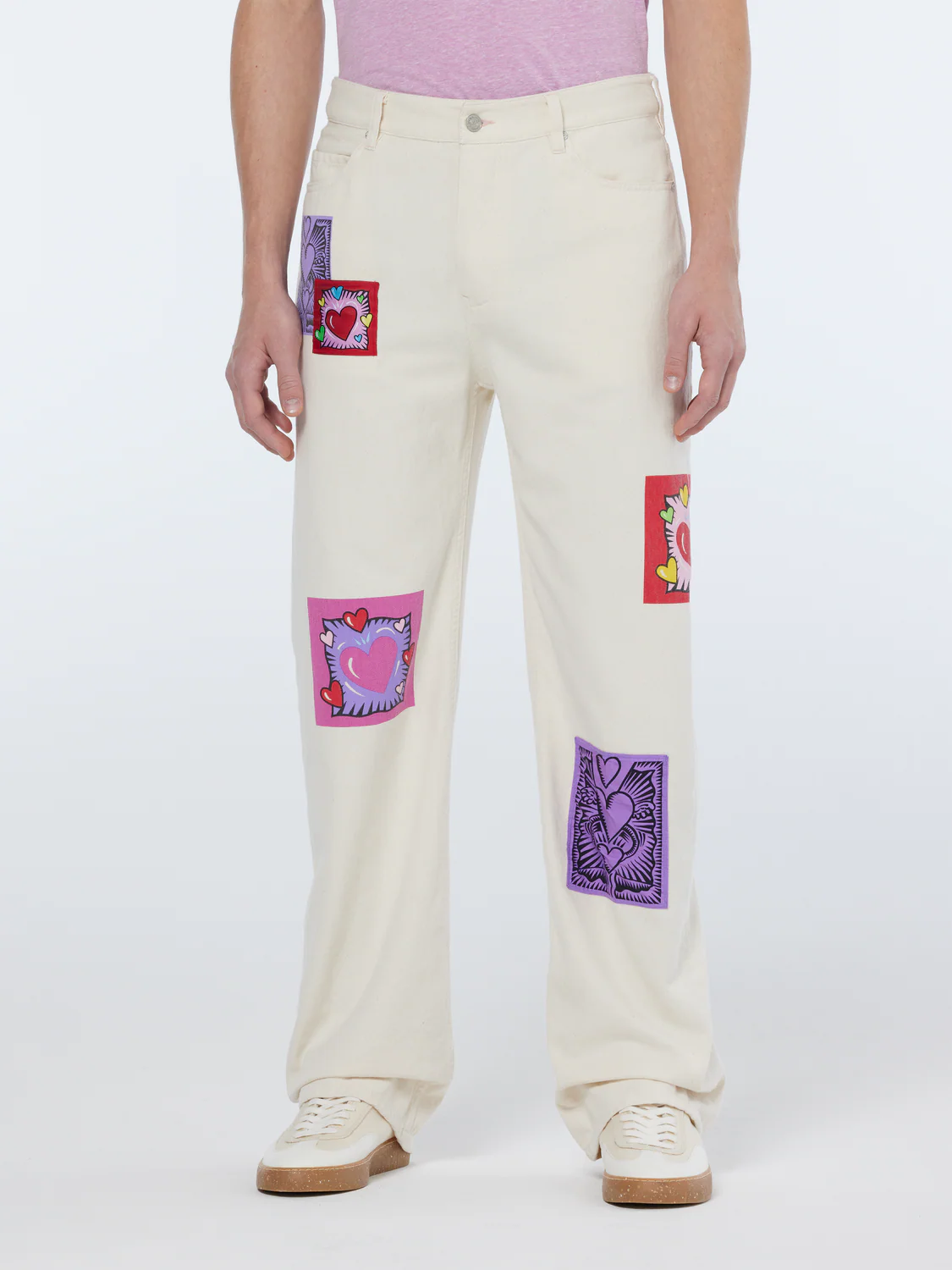 Scotch & Soda x Burton Morris Unisex Straight Leg Jeans | Ecru Love